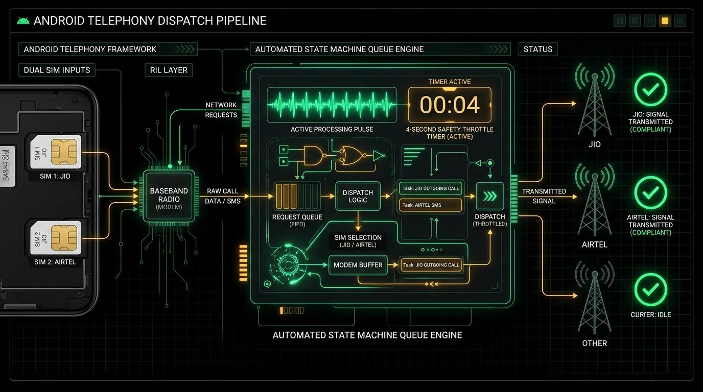 Autonomous SIM dispatch with adaptive safety intervals